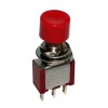 Chave Push Button 3T 2A/250V - Vermelha