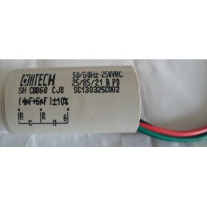 Capacitor 4uf (1,5+2,5) Uf 3 Fios