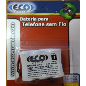 Bateria Recarregável Para Telefone Sem .3.6V 300MAH