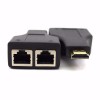 Extensor Hdmi 3d 30 Metros Via Cabo De Rede Utp Rj45 Cat5e/6