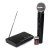 Microfone Sem Fio Uhf Wireless Bivolt Karaokê Profissional