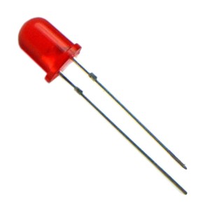 LED de 5mm Vermelho Difuso