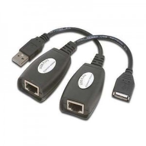 Extensor USB Via Cabo de Rede 30mt