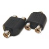 ADAPTADOR 1 RCA 2 RCA FEMEA