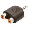 Adaptador 1 P2 Macho Estereo X 2 Rca Femea