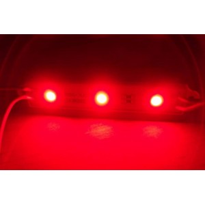 Módulo 3-led 5050 Smd Prova D'agua Vermelho 12v Kit Com 3