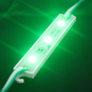 Módulo 3-led 5050 Smd Prova D'agua Verde12v Kit Com 3