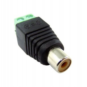 Adaptador Borne X Plug Rca Femea