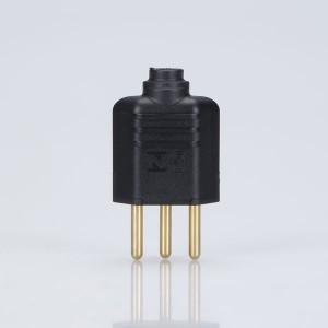 Plug Pino Tomada Macho Preto 3 Pinos 10a